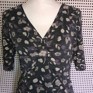 Boden jersey floral tea dress